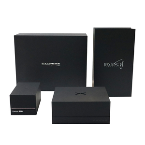 Custom Logo Rigid Gold/<b>Silver</b> Foil Cardboard Luxury Black Kraft <b>Box</b> Gift Packaging - Product Image 5