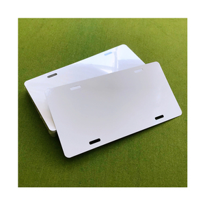 最畅销的北京handysub光泽的白色染料升华铝迷你自行车车牌3 "x6" 个性化车牌板 - Product Image 3