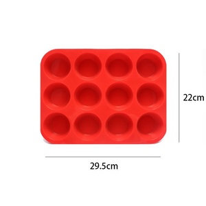 Khuôn làm bánh bằng silicon tái sử dụng, dùng được cho bánh muffin, bánh quy, bánh pudding, kem, thạch, nến thơm, thạch cao, món tráng miệng, đồ nướng - Product Image 3