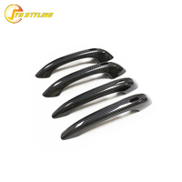 Cubiertas de Fibra de Carbono para Manijas de Puerta de Porsche Macan, Adhesivas, 4 Piezas/Juego, con/sin Sensor de Entrada sin Llave, 2014-2024