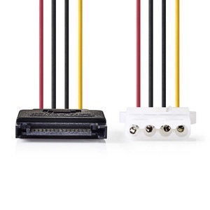 <b>Sata</b> 15 Pin Male To Molex Female Power <b>Cable</b> 0.15m Internal Connector - Product Image 1