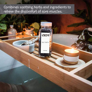 Sel de mer de sel de lave noir de 450 g pour le trempage, sels de bain <span class=keywords><strong>Spa</strong></span> <span class=keywords><strong>Luxetique</strong></span> pour les cadeaux de femmes ou les cadeaux de fête des mères de maman - Product Image 2