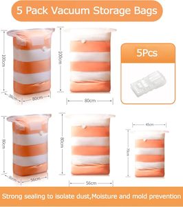 Gran oferta, bolsas de almacenamiento al vacío para ropa que ahorran espacio, bolsa sellada al vacío, bolsas de almacenamiento al vacío con bomba de mano - Product Image 2