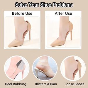 Almohadillas para Talones para Mujer y Hombre, 4D Antideslizantes, de Microfibra, Espuma Viscoelástica, Protectores de Talones con Masaje, Envoltura de 180°, Ultra Relajantes - Product Image 5