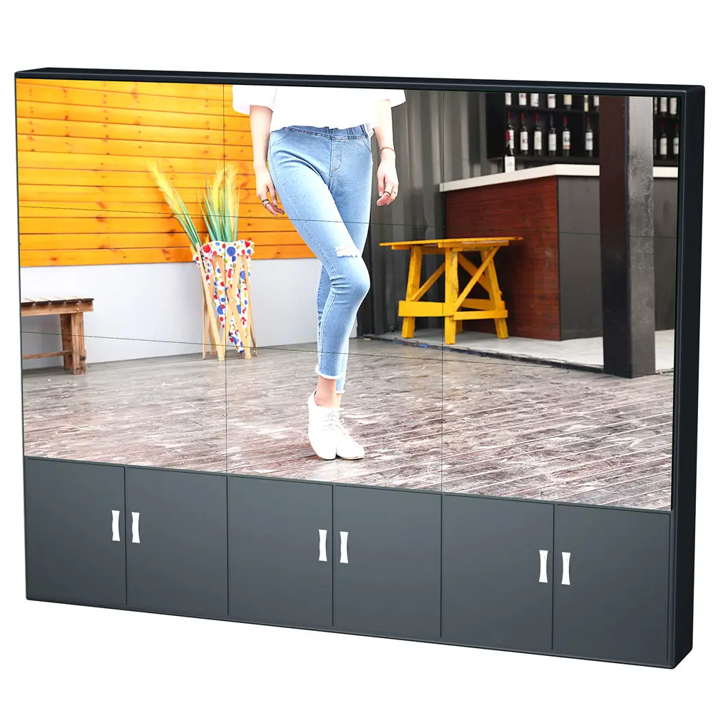 Hot sale 46" lcd advertising players big screen video wall lcd display screen studio monitors with 4K HD digital display