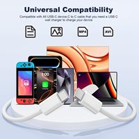 Câble USB C vers USB C 3FT Nylon Tressé 60W Type C Chargeur Câble de Charge Rapide pour iPhone 15 16 17 Pro Plus Pro Max/iPad Pro/Air
