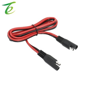 ปลั๊กแบตเตอรี่รถยนต์ SAE สายไฟทองแดงบริสุทธิ์สายไฟคู่ไฟพลังงานแสงอาทิตย์ Pel สีแดง D สีดำคู่ - Product Image 3