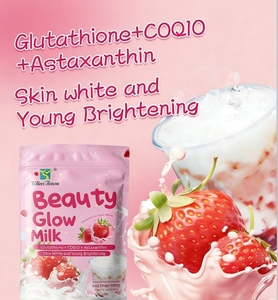 นม<span class=keywords><strong>ชา</strong></span>คุณภาพสูงผสมแอ<span class=keywords><strong>ล</strong></span>กลูต้าไธโอน โคคิวเท็น แอสตาแซนธิน รสสตรอว์เบอร์รี อาหารเสริมสำหรับผู้ใหญ่ - Product Image 4