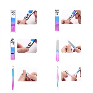 DANTRIC IMPLANTS Professional <b>Manicure</b> <b>Kit</b> 7 in 1 Stainless Steel Nail Clippers Color Box Set Luxurious Design for Adults - Product Image 4