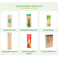 KingSeal Lot de 50 brochettes de maïs en bois de bambou renouvelable 8.75 pouces X 5 mm de diamètre pour la vente au détail de sécurité émoussée (250 outils de barbecue)