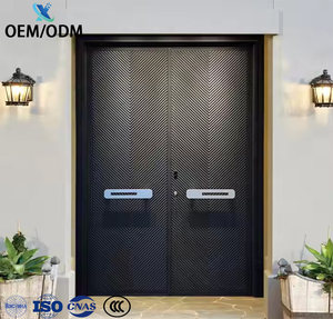 Puerta <span class=keywords><strong>Principal</strong></span> Doble <span class=keywords><strong>de</strong></span> Seguridad Corredera <span class=keywords><strong>de</strong></span> Metal para Villa, Otras <span class=keywords><strong>Puertas</strong></span> <span class=keywords><strong>de</strong></span> Entrada <span class=keywords><strong>de</strong></span> <span class=keywords><strong>Aluminio</strong></span> Fundido para Casa - Product Image 3