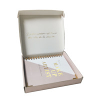Agenda personnalisé 2024 12 semaines planificateur annuel Journal carnet de notes à reliure en fil d'or avec stylo et boîte-cadeau