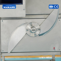 Multifunctionele groente snijmachine voor bladgroenten, wortelgroenten, uien, aardappelen, wortelen, prei, spinazie, sla; snijdt, schaft en maalt.