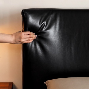 Letto <span class=keywords><strong>Matrimoniale</strong></span> di Design Italiano Zayshine, Minimalista e Lussuoso in Vera Pelle, Modulare 1,8 Metri Extra-Large per Villa - Product Image 6