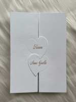 Enveloppe Faire Part Invitations de mariage Invitations de mariage noires modernes Invitations de mariage imprimables Pliables Invitations pliées noires modernes