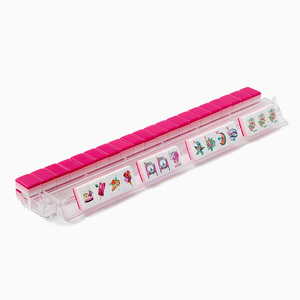 Hot Sale Modern Luxury Portable Lightweight Pink 4 Layer Acrylic Wood Grain American <b>Mahjong</b> <b>Set</b> 160 Tiles Family Entertainment - Product Image 4