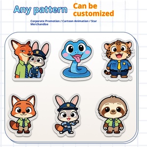 Новая гелевая ручка Crazy Animal City 2 с пластиковым корпусом, с возможностью нанесения логотипа, дизайн с мультяшными животными, рекламная ручка, 0,5 мм, разноцветная - Product Image 2