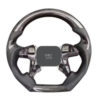 Volant de voiture YZ personnalisé à 4 branches en grain de bois pour Toyota Hilux Revo Fortuner Vigo 2011-2018, volant en fibre de carbone