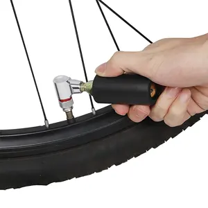 Pompa sepeda berulir kualitas tinggi alat Inflator ban sepeda CO2 untuk pompa sepeda