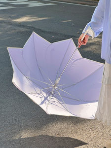 <span class=keywords><strong>Parapluie</strong></span> coréen automatique à pétales, grande taille, double usage (soleil/pluie), pour femme, renforcé, résistant au vent, portable, haute qualité - Product Image 6