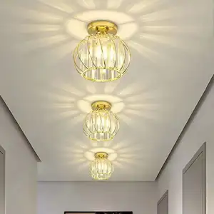 الجملة من النمط الأوروبي الحديثة الكريستال سقف مصباح LED شرفة الممر مصباح