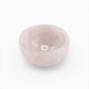 Magnifiques bols ronds en quartz rose sculptés à la main - 3 pouces de diamètre et 190 g (0,42 lb) - UN SEUL BOL - Product Image 2