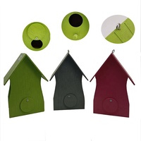 Maison de jardin en bois pour oiseaux Boîtes à oiseaux colorées Jardin pour petits oiseaux Boîte de nidification pour moineaux Maison d'extérieur Maisons d'oiseaux en bois