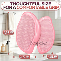 Lime à pieds en verre personnalisable avec logo, éliminateur de callosités, grattoir à talons, exfoliant pour peaux mortes, utilisable sous la douche