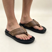 Vente en gros de tongs ouvertes pour hommes, personnalisables avec logo, respirantes, écologiques, confortables, de qualité supérieure, multicolores, à semelle épaisse, pour la plage, OEM