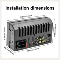 Autoradio Android universel BQCC double DIN 7 pouces, écran tactile multimédia Carplay, Mirrorlink, montage sur tableau de bord, lecteur MP5