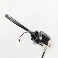 Dispositif de Freinage de Roue Arrière pour Voiture Électrique Moto 220 Disque Kit Étrier ABS Poignée Gauche Frein Droit Commandes de Moto