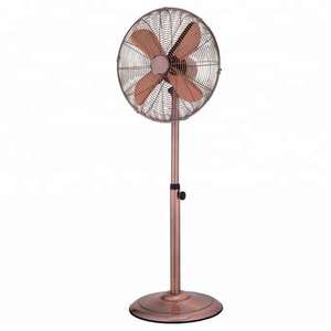 Ventilatore a piantana retrò oscillante da 18 pollici con 4 pale in alluminio, motore 100% in rame, supporto in metallo, 60W, 3 velocità - Vendita all'ingrosso - Product Image 1
