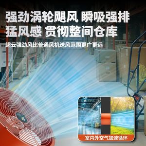 Supercloud Axial <b>Flow</b> <b>Exhaust</b> Fan 220V Industrial Ventilation High <b>Power</b> Kitchen Use - Product Image 3