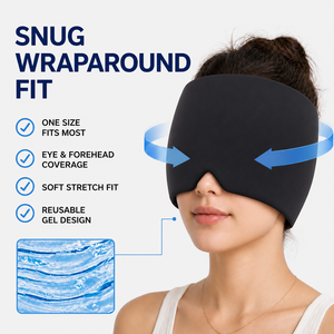 Compresa Flexible Fría/Caliente para Alivio de Migrañas y Dolores de <span class=keywords><strong>Cabeza</strong></span> por Tensión - Uso <span class=keywords><strong>en</strong></span> Maternidad y Mareos - Product Image 4