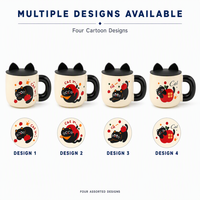 Tasse à lait pour chat au design adorable, prix de gros, pour bureau, marque privée, échantillon disponible, impression personnalisée