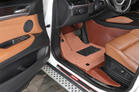 Nouveaux Produits Tapis de Sol de Voiture de Luxe 5D Double Couche en Cuir pour Cobalt Ouzbékistan