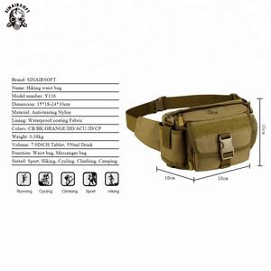 Sac banane tactique nouvelle conception, sac banane tactique portable avec porte-bouteille - Product Image 2