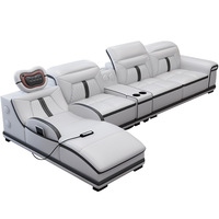 Sarung Sofa Kulit Mewah untuk Sofa Seksional Modular, Sofa Ruang Tamu, Set Furnitur Kamar Tidur, Desain Furnitur Bentuk L Modern