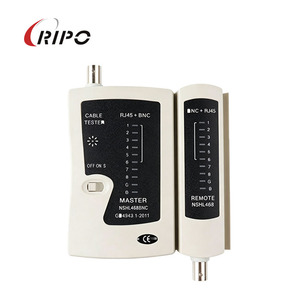 เครื่องทดสอบสายเคเบิลเครือข่ายริโป RJ45 BNC เครื่องทดสอบสายเคเบิล LAN อเนกประสงค์พร้อมยูนิตควบคุมระยะไกลสำหรับการทดสอบอีเธอร์เน็ต - Product Image 1