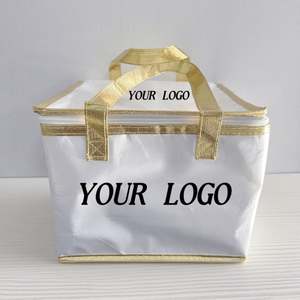 Sac isotherme non tissé extra large personnalisé avec logo imprimé pour la livraison de gâteaux et de nourriture - Product Image 2