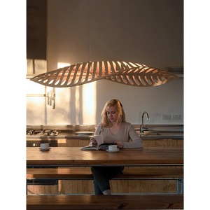 Lámparas de araña de diseño, luces LED ovaladas E27 con interruptor para vestíbulos de hoteles, salones de té, restaurantes nórdicos, luces artísticas - Product Image 4