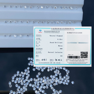 Round 2.0mm ~ 3.0mm <strong>Natural</strong> White <strong>Diamonds</strong> F G H Color VS - SI1 Quality <strong>Loose</strong> Genuine Gemstones White <strong>Diamond</strong> - Product Image 2