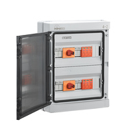 KINEE Boîte de combinaison solaire Boîte électrique en plastique ABS 4 cordes 1000V Protection IP65 Protection de disjoncteur certifiée CE Courant 63A