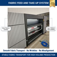 Machine d'impression textile industrielle double face pour tissus en coton, soie, polyester, encre réactive, dispersée, par sublimation, rouleau à rouleau