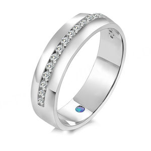Anillo de Moissanita para Hombre, Platino PT950, Disponible para Bodas, Regalo de Aniversario, Joyería Fina de Lujo Personalizada para Usar a Menudo - Product Image 1