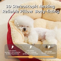 Accessoires pour animaux Produits pour chiens Gros luxe Teddy Chien Chat Équipement de sommeil Nid Lit Canapé Canapé pour chien
