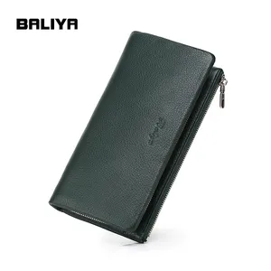 BALIYA Woman's Wallet Made Of Genuine Leather zipper fashionable minimalist wallet for women