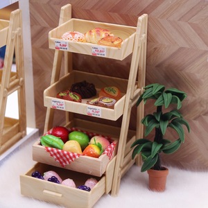 Xicheng casa de muñecas Mini simulación <span class=keywords><strong>supermercado</strong></span> gabinete almacenamiento estante de exhibición miniatura soporte de flores muebles modelo O - Product Image 2