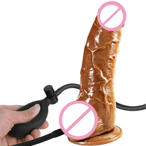 Dildo gonfiabile Super morbido pene realistico enorme giocattoli del sesso dei Dildo di segretezza per le donne