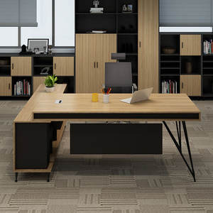 Tavolo da ufficio semplice mobili da ufficio tavolo esecutivo scrivania in legno all'ingrosso per segretario Manager - Product Image 6